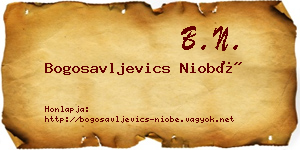 Bogosavljevics Niobé névjegykártya